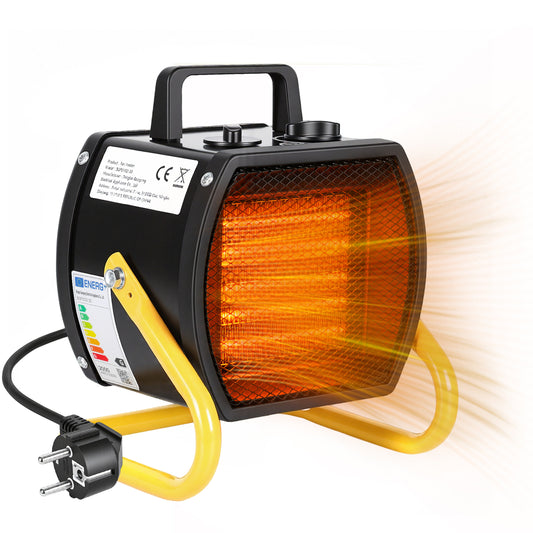 SWANEW 2000W / 3000W PTC Bauheizer mit Thermostat, Tragbarer Elektroheizer