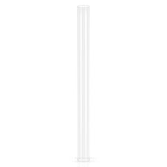 SWANEW Borosilikatglasrohr 3 mm, Ø80 mm x 100 cm, Ersatzglas Pelletfackel