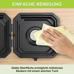 SWANEW Campingkocher 2-in-1-Gascampingherd, Faltbarer Gaskocher 2 Flammig