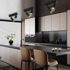 SWANEW Deckenstrahler GU10 4W, Drehbar 350° Deckenleuchte Strahler, Warmweiß 1/2/3-flammig Deckenspot, Wandstrahler, Deckenlampe