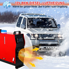 SWANEW Standheizung Diesel 8KW 12V/24V DC, Diesel Lufterhitzer, Dieselheizung, Air Diesel Heizung für LKW Auto Camping Wohnmobil Boote