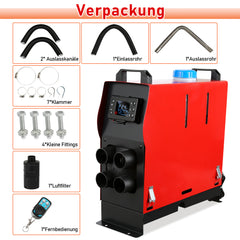 SWANEW Standheizung Diesel 8KW 12V/24V DC, Diesel Lufterhitzer, Dieselheizung, Air Diesel Heizung für LKW Auto Camping Wohnmobil Boote