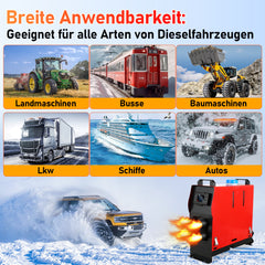 SWANEW Standheizung Diesel 8KW 12V/24V DC, Diesel Lufterhitzer, Dieselheizung, Air Diesel Heizung für LKW Auto Camping Wohnmobil Boote