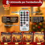 SWANEW Eiszapfen Lichterkette, mit Fernbedienung, Außen, 8 Modi & Timer, Weihnachtsdeko