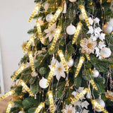 SWANEW Eiszapfen lichterkette, 40LEDs Eiszapfen, Weihnachtsbeleuchtung  Innen & Außen Deko