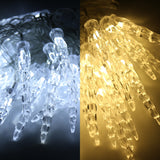 SWANEW Eiszapfen lichterkette, 40LEDs Eiszapfen, Weihnachtsbeleuchtung  Innen & Außen Deko