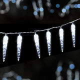 SWANEW Eiszapfen lichterkette, 40LEDs Eiszapfen, Weihnachtsbeleuchtung  Innen & Außen Deko