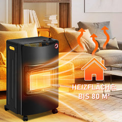 SWANEW Gasheizofen, 4,2 kW Gas Heizstrahler für Propan & Butan