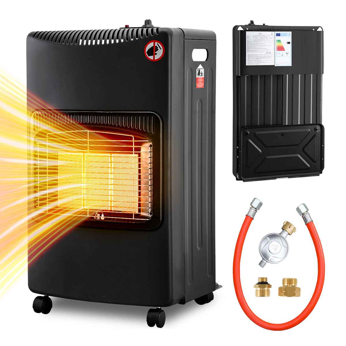 SWANEW Gasheizofen 4200W, Gasheizer Keramik