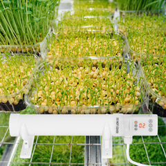 SWANEW Gewächshausheizung mit Thermostat, Gewächshaus Heizung, Elektrische Heizung für Gewächshäuser