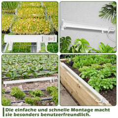 SWANEW Gewächshausheizung mit Thermostat, Gewächshaus Heizung, Elektrische Heizung für Gewächshäuser