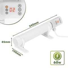 SWANEW Gewächshausheizung mit Thermostat, Gewächshaus Heizung, Elektrische Heizung für Gewächshäuser