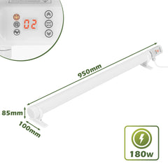 SWANEW Gewächshausheizung mit Thermostat, Gewächshaus Heizung, Elektrische Heizung für Gewächshäuser