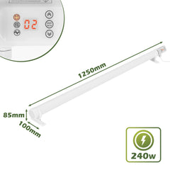 SWANEW Gewächshausheizung mit Thermostat, Gewächshaus Heizung, Elektrische Heizung für Gewächshäuser