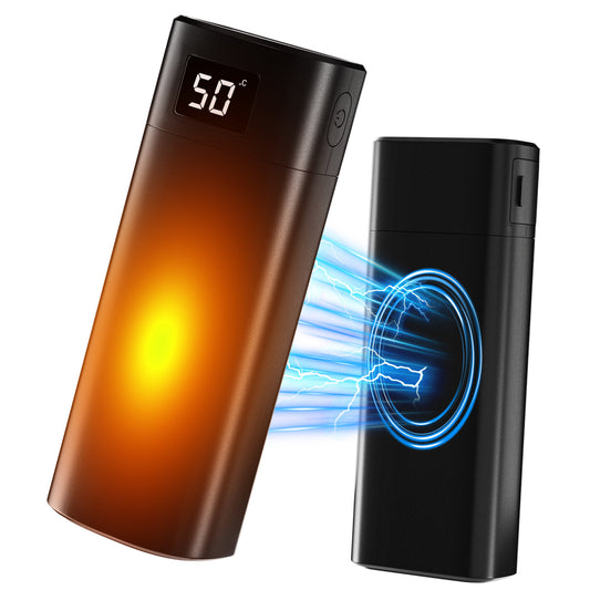 SWANEW 2x Handwärmer Elektrisch, Taschenwärmer, 10000mAh USB Wiederaufladbar