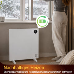 SWANEW Infrarotheizung 400/750/1000W, mit Thermostat und Fernbedienung