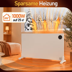 SWANEW Infrarotheizung 400/750/1000W, mit Thermostat und Fernbedienung