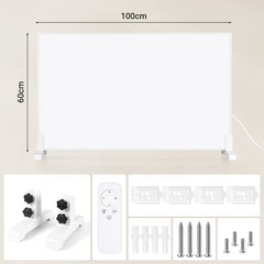 SWANEW Infrarotheizung 300W/500W/960W Wand- & Standmontage, Thermostat 5–50°C
