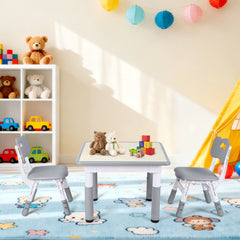 SWANEW Kindertisch Inklusive Stühle, kindersitzgruppe 7-Fach höhenverstellbar