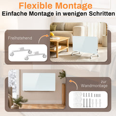 SWANEW Infrarotheizung 2000W / 2500W, Konvektor Heizung mit 24-h-Timer
