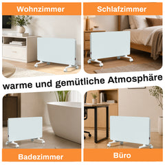 SWANEW Infrarotheizung 2000W / 2500W, Konvektor Heizung mit 24-h-Timer