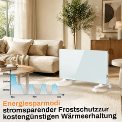 SWANEW Infrarotheizung 2000W / 2500W, Konvektor Heizung mit 24-h-Timer
