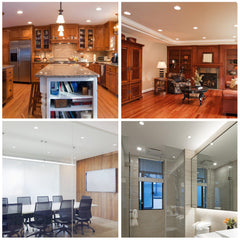 SWANEW 20x LED Einbaustrahler 3200K/6000K, LED strahler, 220V 5W Deckenstrahler, Deckenspot