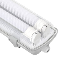 SWANEW LED Feuchtraumleuchte 18W/24W, 120cm/150cm Wannenleuchte, Kaltweiß/Neutralweiß, Doppelt T8 LED Werkstattlampe, Röhrenlampe IP65 Wasserfest