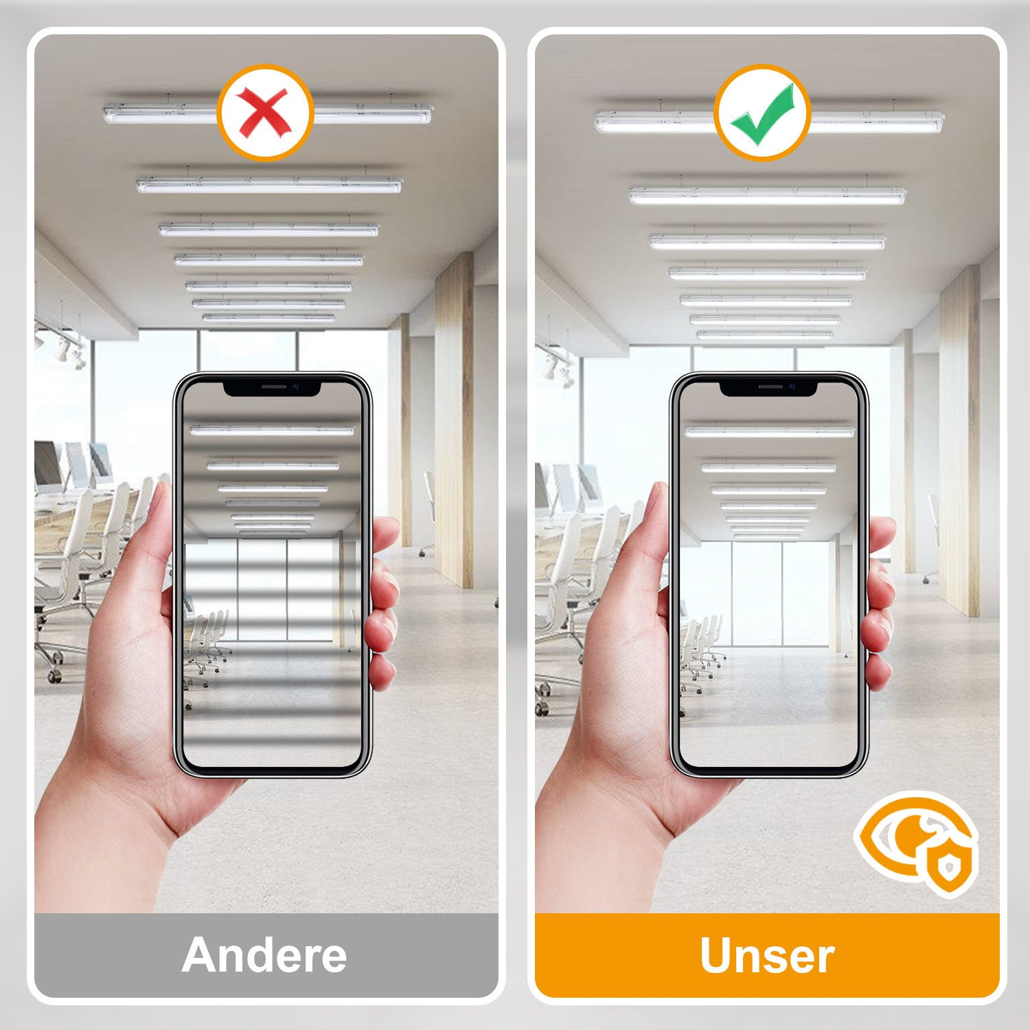 SWANEW LED Feuchtraumleuchte 18W/24W, 120cm/150cm Wannenleuchte, Kaltweiß/Neutralweiß, Doppelt T8 LED Werkstattlampe, Röhrenlampe IP65 Wasserfest