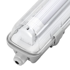 SWANEW LED Feuchtraumleuchte 18W/24W, Wannenleuchte 4000K Neutralweiß, T8 LED Röhre, Feuchtraumlampe IP65 Wasserfest Röhrenlampe, Werkstattlampe