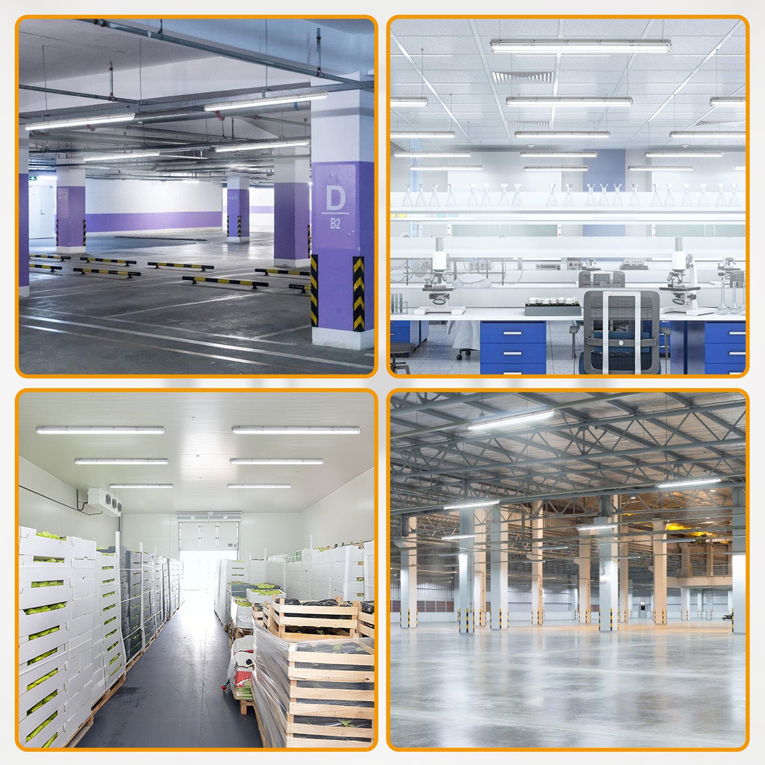 SWANEW LED Feuchtraumleuchte 18W/24W, 120cm/150cm Wannenleuchte, Kaltweiß/Neutralweiß, Doppelt T8 LED Werkstattlampe, Röhrenlampe IP65 Wasserfest