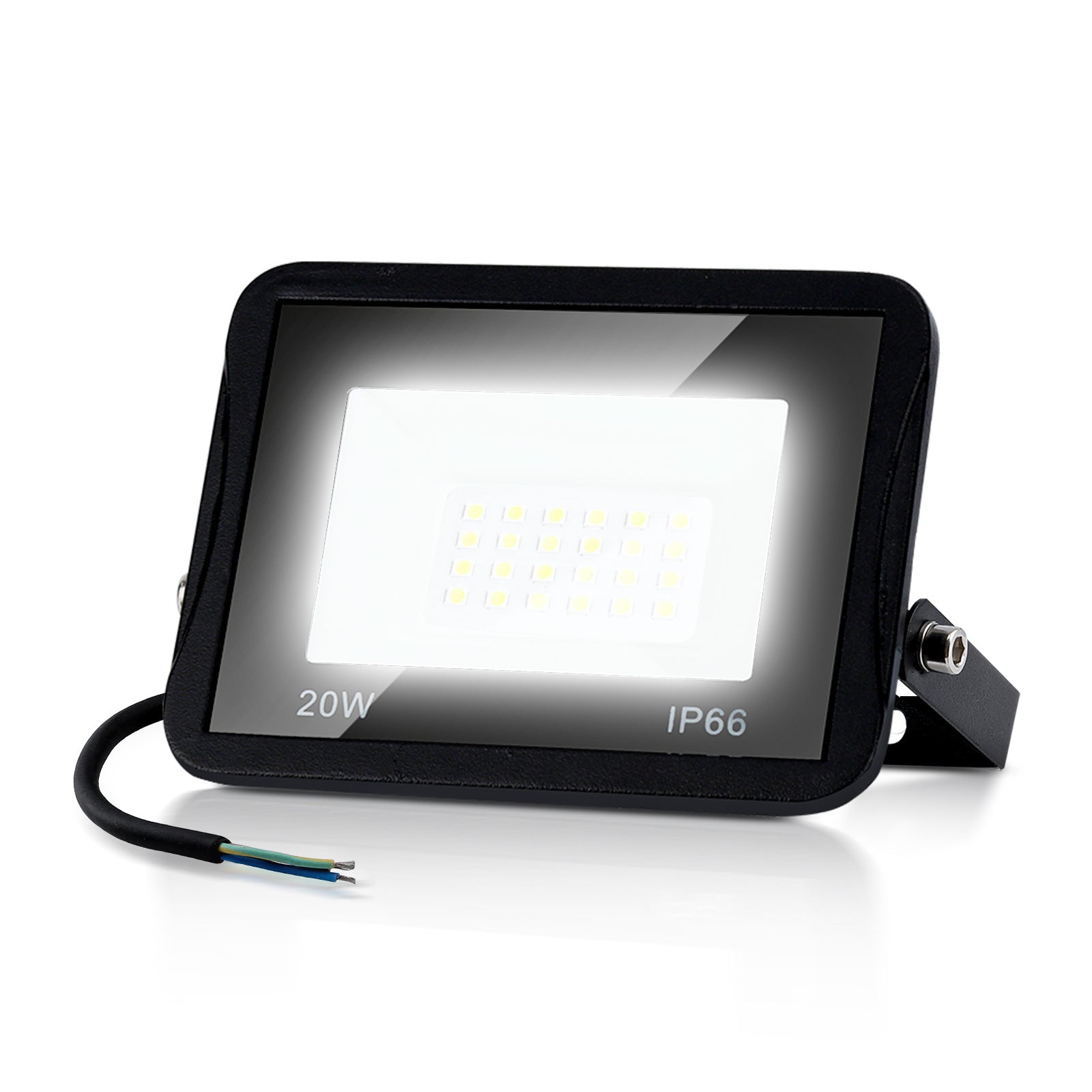 SWANEW LED Strahler Außen, LED Fluter 10W-100W, LED Scheinwerfer Kaltweiß/Warmweiß, Aussenstrahler IP66 Wasserdicht (Kein Stecker)