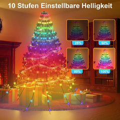 SWANEW LED Lichterkette Christbaumbeleuchtung, 160 LEDs, Baummantel
