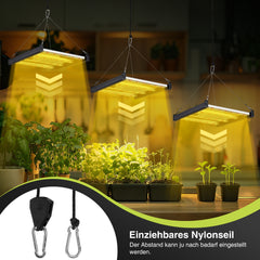 SWANEW 150W Pflanzenlampe, LED Vollspektrum Grow Lampe, Grow Light Dimmbare, Wachstumslampe