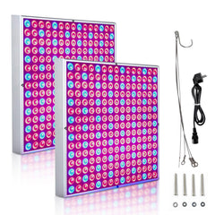 SWANEW 15W/45W LED Pflanzenlampe, Pflanzenlicht Quadrat, Vollspektrum LED-Wachstumslicht, Grow Light