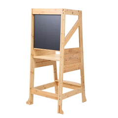 SWANEW Lernturm Holz, Kinderstuhl Stufen