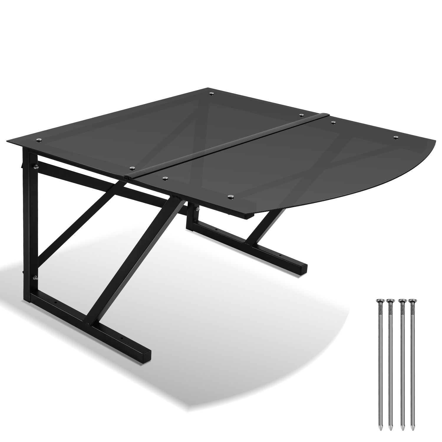 SWANEW Mähroboter Garage, Rasenroboter Garage aus Metall 77x67x40cm
