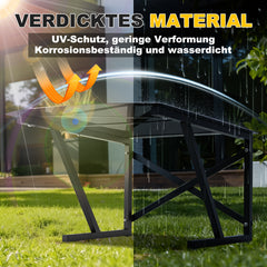 SWANEW Mähroboter Garage, Rasenroboter Garage aus Metall 77x67x40cm