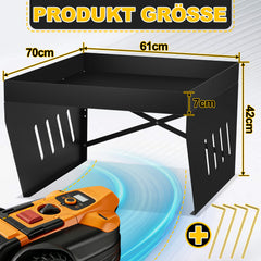 SWANEW Mähroboter Garage, Rasenroboter garage mit Pflanzkasten UV-Schutz