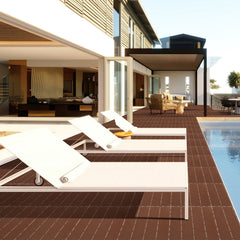 SWANEW 30x30cm PP Terrassenfliesen, Klickfliesen 450 kg/m² belastbar