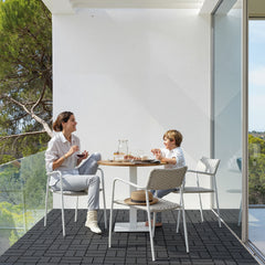SWANEW PP Terrassenfliesen 30x30cm, Kunststoff-Bodenbelag, mit Klicksystem