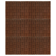 SWANEW PP Terrassenfliesen 30x30cm, Kunststoff-Bodenbelag, mit Klicksystem