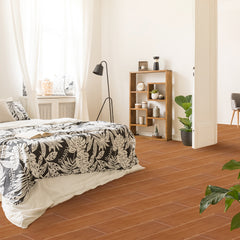 SWANEW PVC Bodenbelag Vinylboden Selbstklebend, Klebefliesen Boden, 91,44x15,24cm