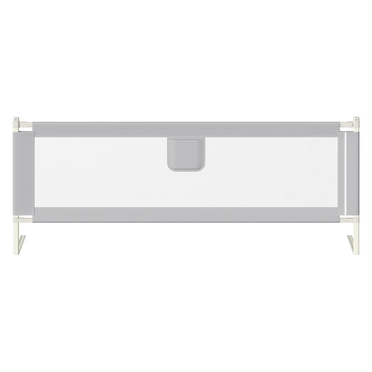 SWANEW Rausfallschutz, Bettschutzgitter höhenverstellbar 64-96 cm, Babybettgitter mit Doppelknopfschalter, Kinderbettgitter für Kleinkinder