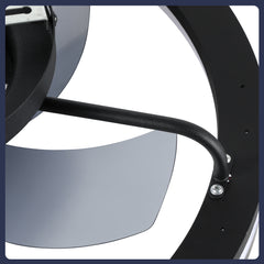 SWANEW Deckenventilator Mit Beleuchtung Dimmbar Ventilator Ø50cm, Fernbedienung/APP-Steuerung, 6 Windstufen, Deckenleuchte mit Ventilator