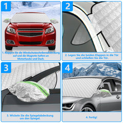 SWANEW Scheibenabdeckung, Winterschutz, Sonnenschutz, Frontscheibenabdeckung, Schnee Auto