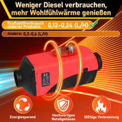 SWANEW Standheizung Diesel 8KW Luft Dieselheizung 12V/24V DC, Standhezung Diesel Lufterhitzer mit Fernbedienung & LCD-Bildschirm