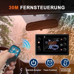 SWANEW Standheizung Diesel 8KW 12V, Lufterhitzer Dieselheizung 5L, mit Bluetooth APP Steuerung