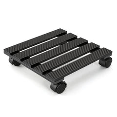 SWANEW WPC Pflanzenroller Quadratisch, Blumenroller mit Rollen