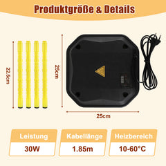 SWANEW Wärmeplatte Küken 30W-50W, Küken Wärmeplatte
